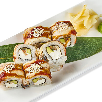 Ролл Филадельфия с угрем в Sushi & Poke по цене 880 ₽