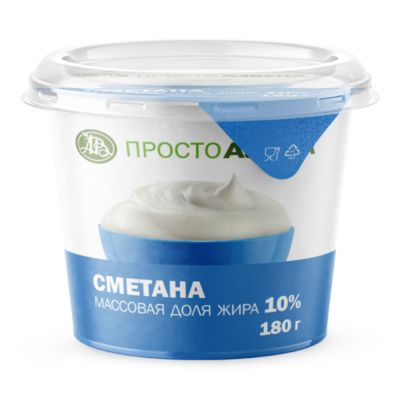 Сметана 10% в Азбука Вкуса Экспресс Меню по цене 67 ₽