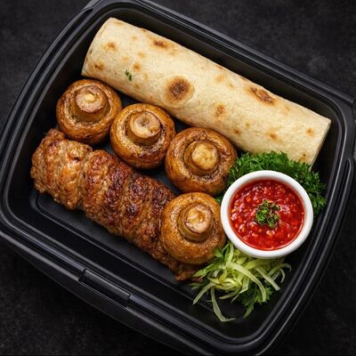 Комбо-обед из люля с грибами в 17 шампуров по цене 735 ₽