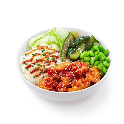 Донбури с криспи курицей под соусом сладкий чили в Сушивёсла по цене 405