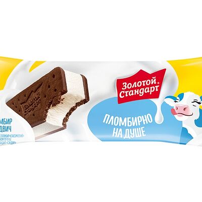 Мороженое Золотой стандарт Сэндвич в Ура! мороженое! по цене 150 ₽
