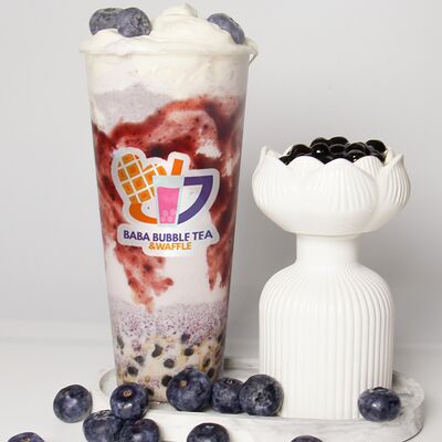 Черничный чизкейкв Baba Bubble Tea & Waffle по цене 499 ₽