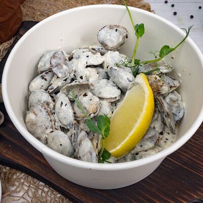 Вонголе в сливочном соусев РАКОВАРЪ по цене 790 ₽