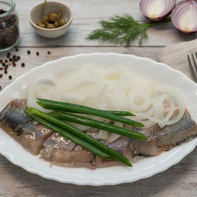 Филе сельди с маринованными луком в Интер-Сити по цене 350 ₽