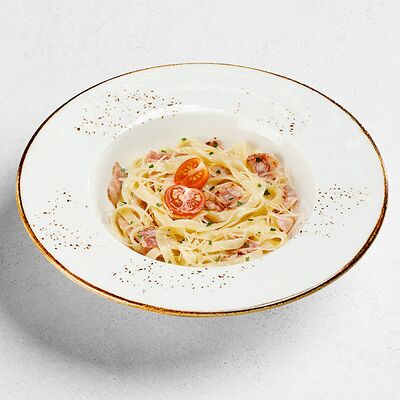 Паста карбонара в Пиццафабрика по цене 445 ₽