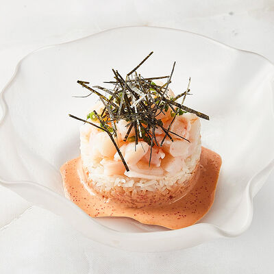 Японский тартар с креветкой в Рыба моя по цене 850 ₽