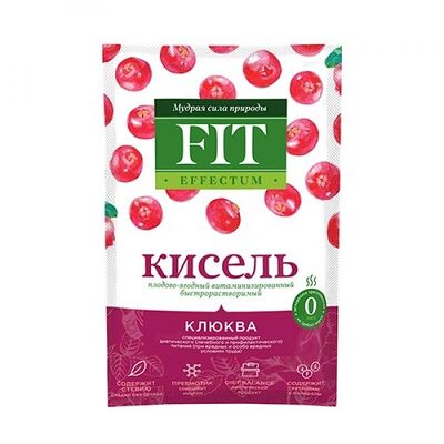 Кисель клюква Fit Parad в Будет польза по цене 55 ₽