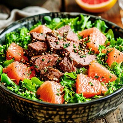 Салат с Грейпфрутом и Говядиной в Шашлычный Мир по цене 580 ₽