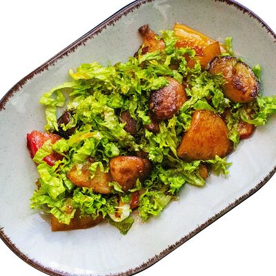 Тёплый салат с овощами в Папа плов по цене 465 ₽