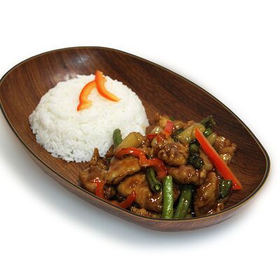 Курица в кисло-сладком соусе в Тайские рисоварни Soi7 по цене 550 ₽