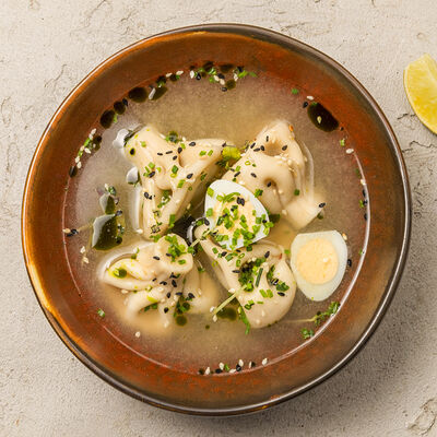 Бульон с хинкали из индейки в Лали Бистро по цене 490 ₽