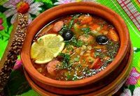 Солянка мясная в Ананас