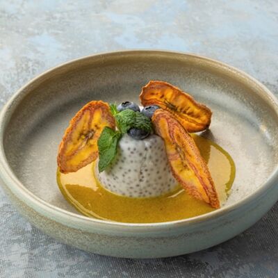 Панна котта с семенами чиа в На Парах по цене 250