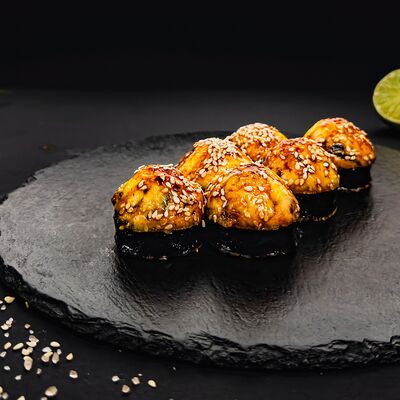 Запеченный ролл с угрем 6 шт в Ёжкин ролл по цене 709 ₽