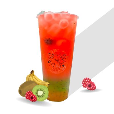 Киви-банан-малина S в Sip bubble tea по цене 300 ₽