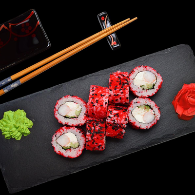 Холодный ролл Звездочка (8 шт.) в 4 Лосося по цене 439