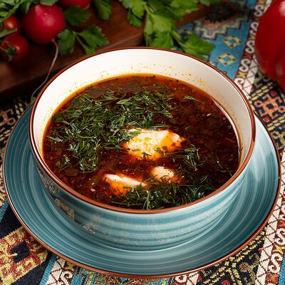 Суп Борщ в Кафе Сим-Сим по цене 470 ₽