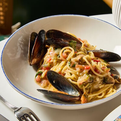 Спагетти с мидиями в Траттория Минисыроварня по цене 960 ₽