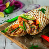 Логотип кафе Shawarma в стекляшке