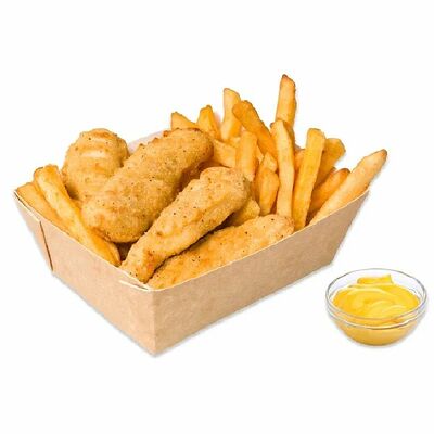 Чикен бокс со стрипсами (соус сырный) в Тайгерпицца по цене 479 ₽