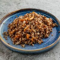 Греча с лисичками в Баклажан в ТЦ 