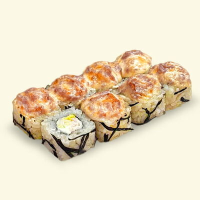 Ролл Крабонара Запеченный в Khaki Sushi по цене 413 ₽
