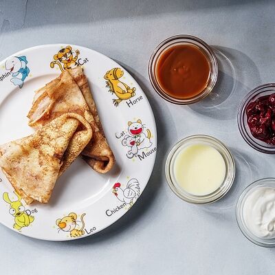 Домашние блинчики со сметаной в BEERMAN&Schlitz по цене 180 ₽