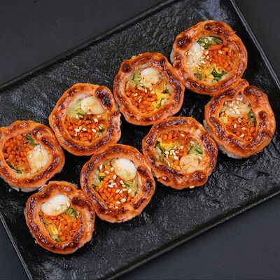 Запеченный кимпаб с курицей 8 шт. в Momo Chicken Korean по цене 528 ₽