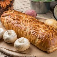 Постный пирог с картофелем и грибами в ГлавПирог