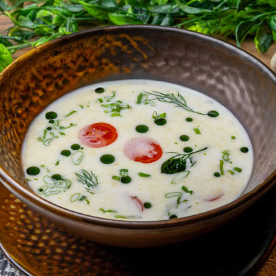 Сливочная уха по-скандинавски с треской в Белок по цене 990 ₽