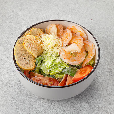 Цезарь с креветками в Vaffel Норвежские вафли, завтраки, кофе по цене 550 ₽