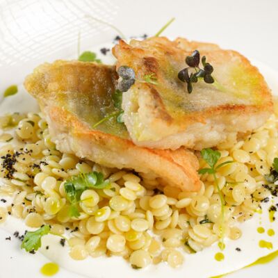 Судак с пастой птитим в Компот по цене 720 ₽