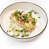 Оливье с сёмгой в Colors Сafe