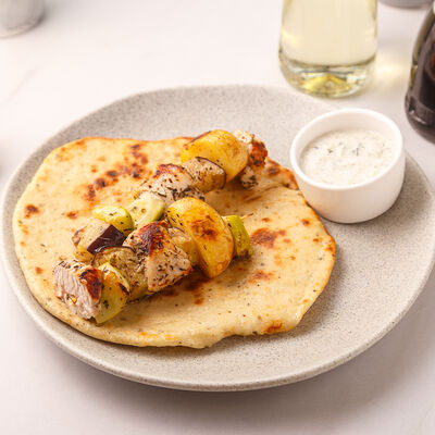 Сувлаки из индейки с овощами в Блеск по цене 320