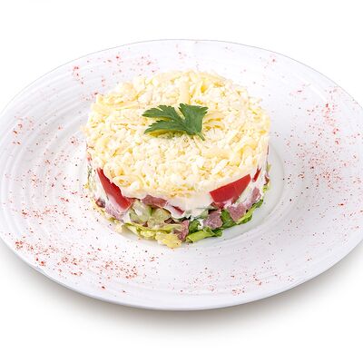 Салат с копченой говядиной в Олимпик по цене 590 ₽