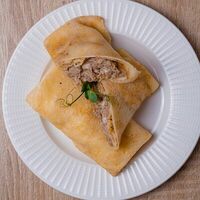 Блинчик с мясом в Тарелка