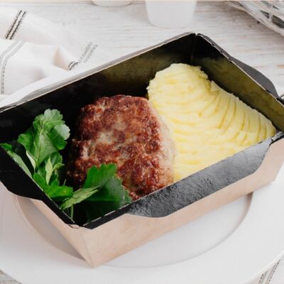 Котлета домашняя с картофельным пюре в Провиант по цене 320 ₽