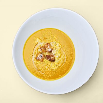 Тыквенный крем-суп в Non solo pizza по цене 320 ₽