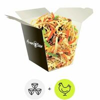 Wok гречневая соба с курицей в Monkey Sushi