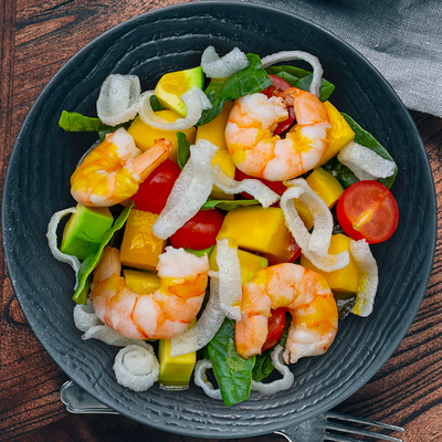 Салат с манго и креветками в Hatimaki по цене 751 ₽