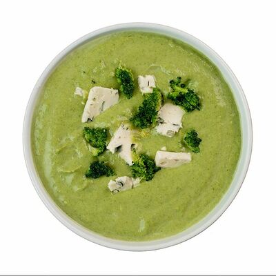 Суп-пюре с брокколи и сыром с голубой плесенью в Азбука Вкуса Экспресс Меню по цене 228 ₽