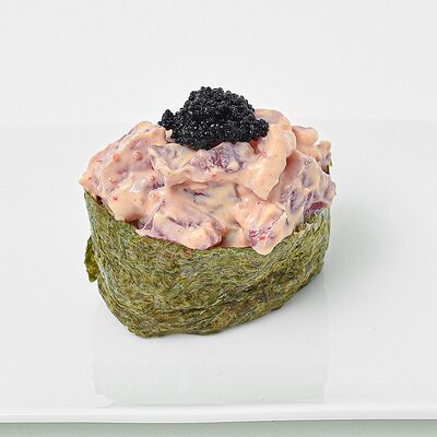 Гункан с тунцом спайси в Цех по цене 400 ₽