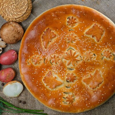 Пирог с картошкой и грибами в Пироги по-коми по цене 1129 ₽