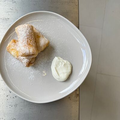 Блины с творогом в Grey coffee по цене 375 ₽