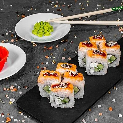 Запеченный Гриль-лосось в Суши Пати по цене 580 ₽