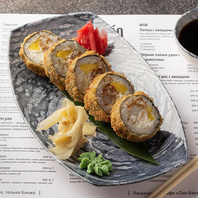 Жареный ролл с окунем и манго в Tasty box по цене 240