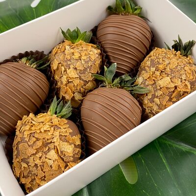 N91 Клубника в молочном шоколаде с вафлейв Durian Экзотические фрукты по цене 1350 ₽