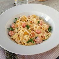 Паста с лососем в СуперРон