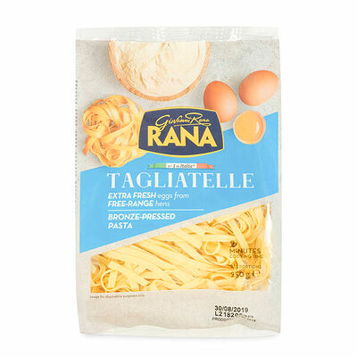 Макаронные изделия Тальятелле с добавлением яиц охлажденные Rana Pastificio Италия в Азбука Вкуса Экспресс Меню по цене 234 ₽