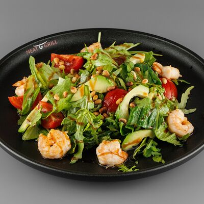 Салат с руколой и креветками в Meat & Grill по цене 750 ₽